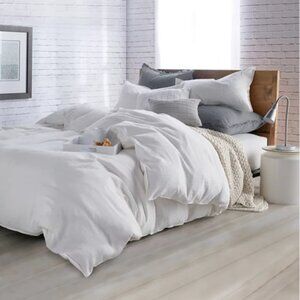 DKNY Donna Karan Pure Comfy FULL / QUEEN Duvet **Cover ONLY** NO SHAMS White